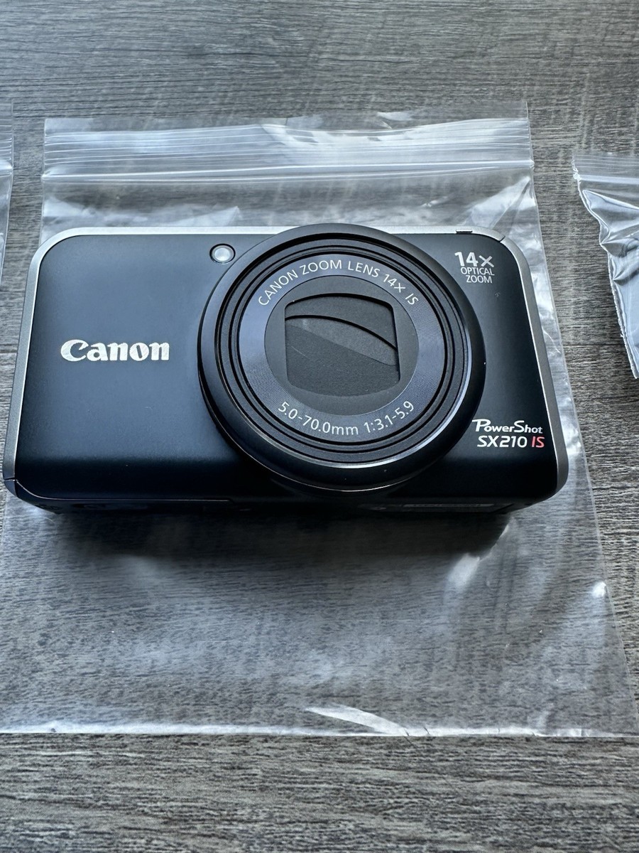Canon PowerShot SX210 IS 14.1MP Digital Camera - Black for