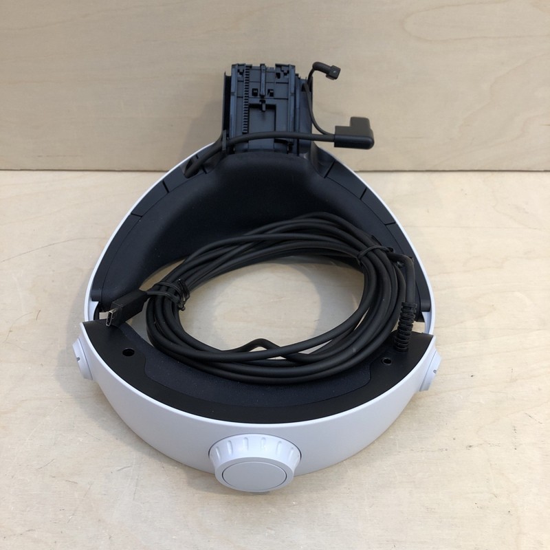 Sony PlayStation PS5 PS VR2 Headset Headband w Cable *USB-C Port Bent For Parts*
