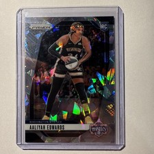 2024 Prizm WNBA Aaliyah Edwards Rookie Ice #70 Washington Mystics