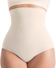 NWT Shapermint Essentials Women's M/L High-Waisted Shaper Panty 54008 Chai