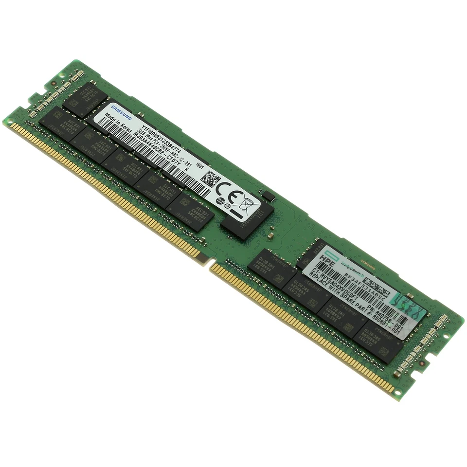 HPE 32GB PC4-2666V DDR4-RAM ECC RDIMM SM 2R 850881-001 M393A4K40CB2-CTD - Bild 2 von 4
