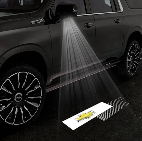 2015-2025 Silverado Tahoe Suburban Bow tie LED Side Mirror Puddle Light Kit