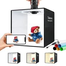 12"x12"x12" Photo Studio Light Box Photography Booth with 120 LEDs, 3000-5700...