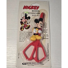 Vintage Disney Mickey Mouse Kids Scissors Stainless Steel Empire Pencil Company