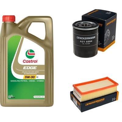 DENCKERMANN Inspektionspaket 5L CASTROL EDGE 5W-30 C3 für Mitsubishi Colt VI