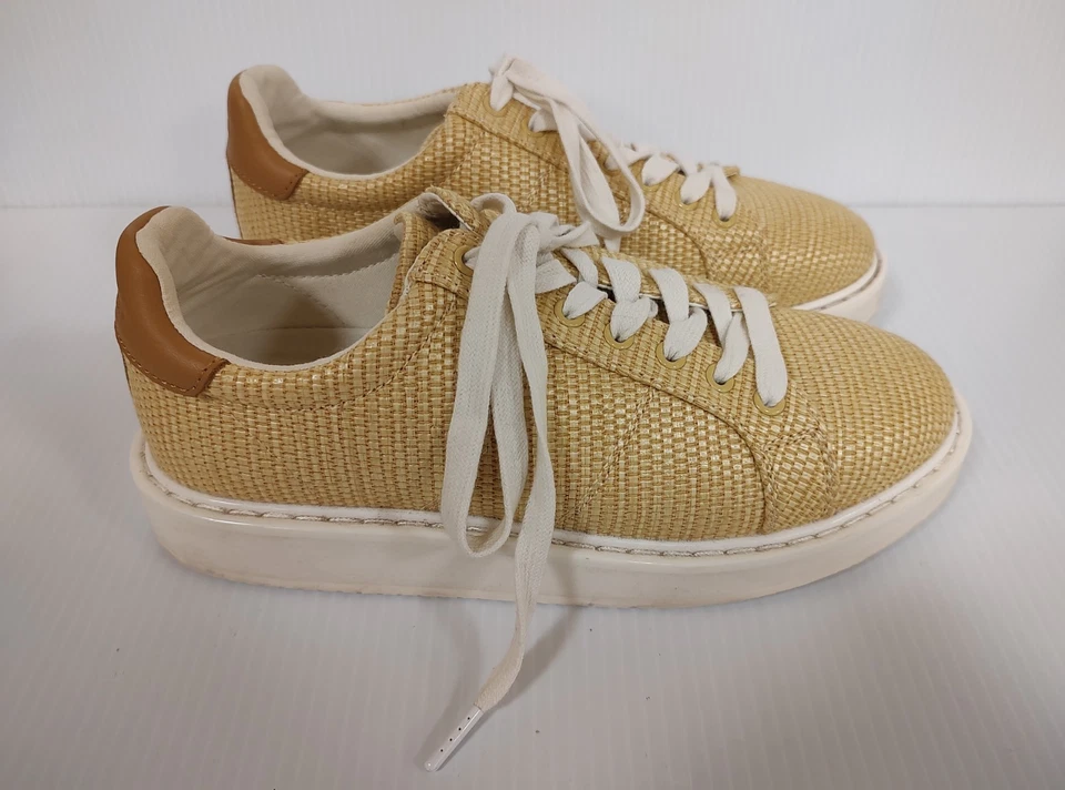 Zapatillas para mujer Ralph Lauren Angeline talla 7,5 color tostado dorado Foto 2 de 4