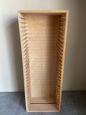 Vintage IKEA Unfinished / Light Wood BOALT Media DVD Storage Rack Tower