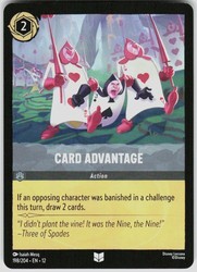 Card Advantage 198/204 Wilds Unknown Disney Lorcana
