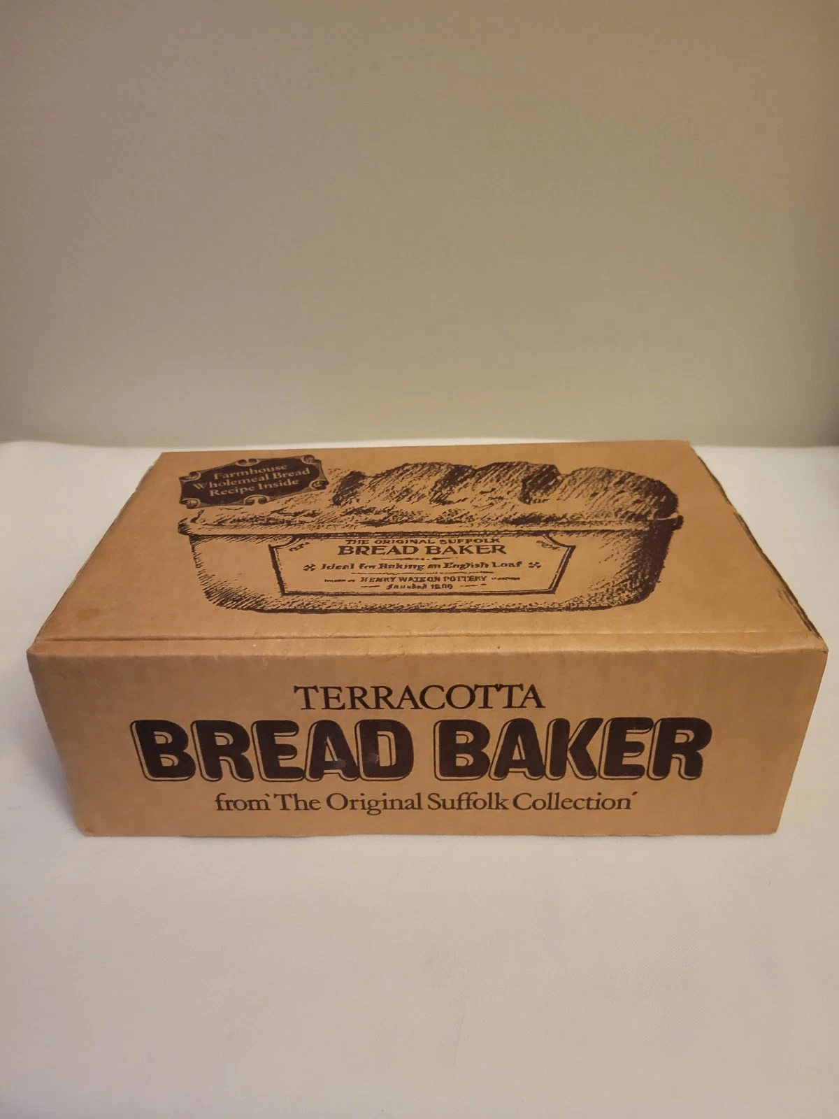 NEW IN BOX W/INSERT HENRY WATSON BREAD BAKER THE ORIGINAL SUFFOLK ENGLISH LOAF