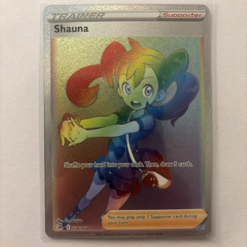 Shauna 278/264 | Secret Rare | Fusion Strike | Rainbow Holo | Pokemon TCG | NM