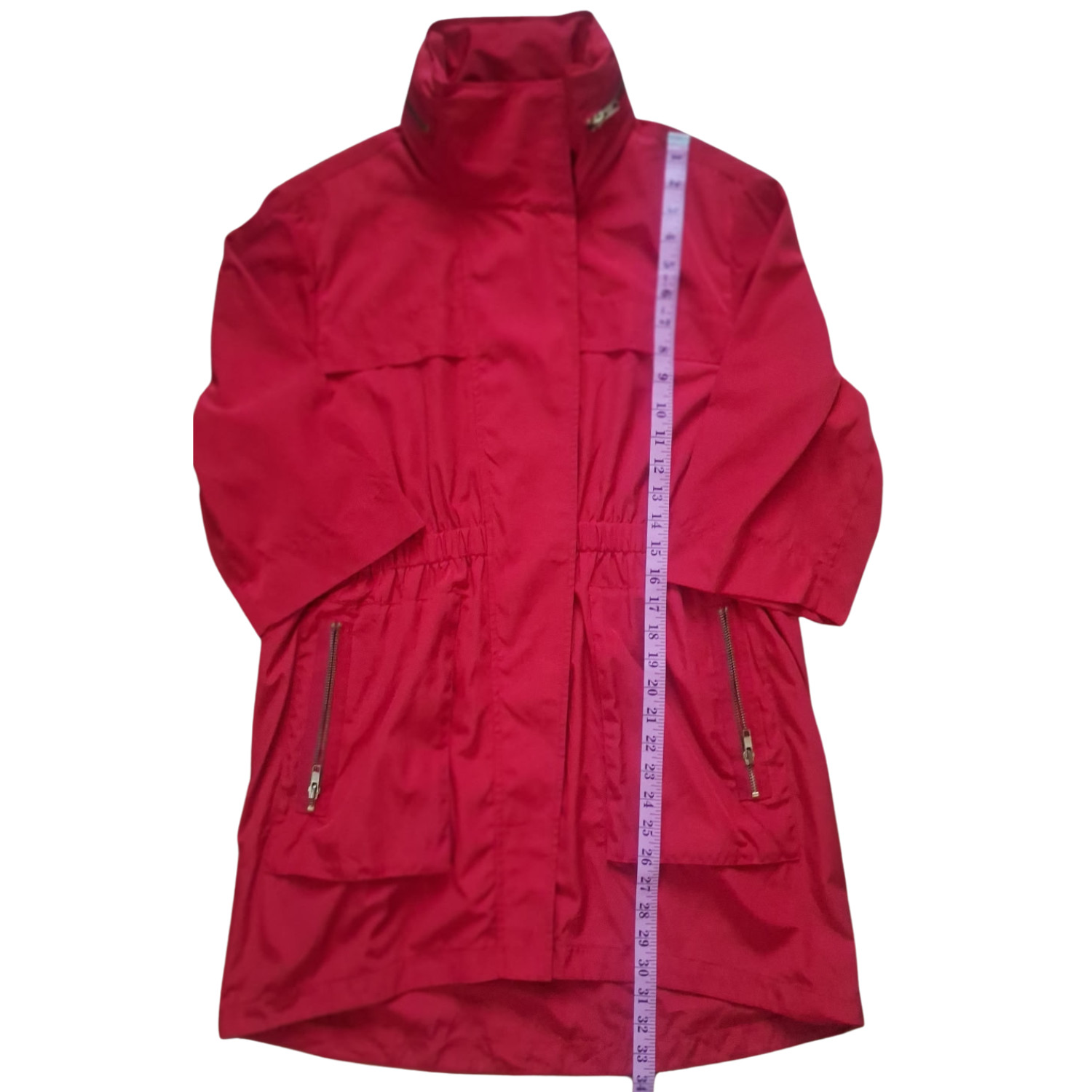 Ali Ro Utility Lightweight Statement Jacket Red B… - image 8