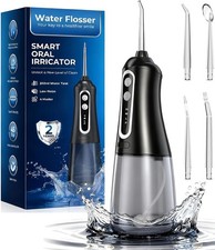 Cordless Water Flosser 350ml Dental Oral Irrigator Teeth Cleaner Floss Pick IPX7