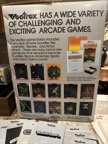 Vectrex Arcade System HP 3000 Video Game Console 20 Games 2 Controllers Manuals