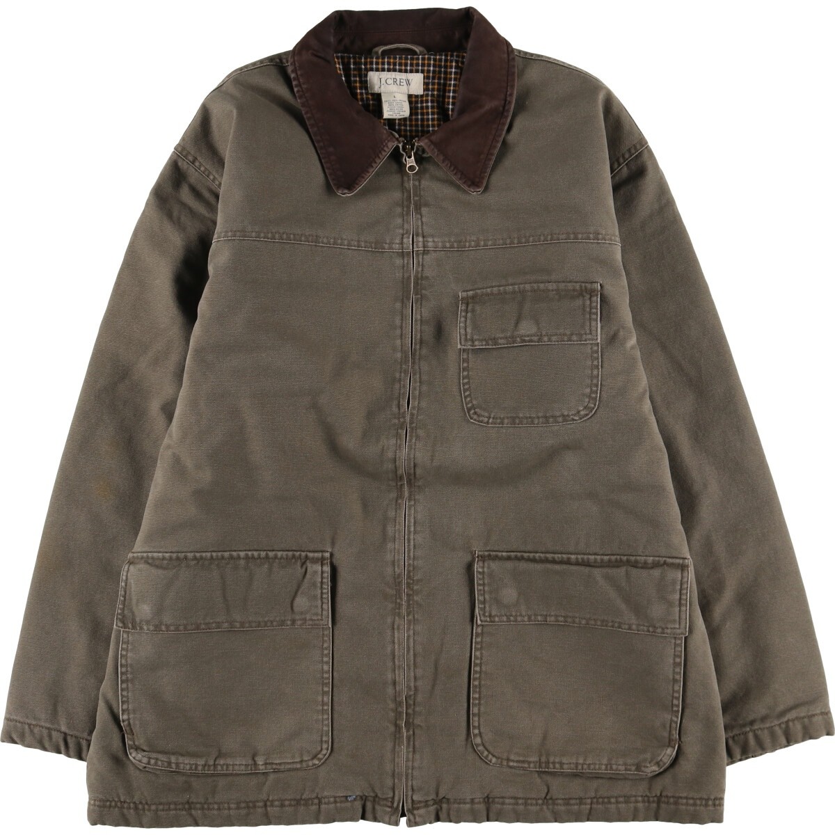 【90’s J.CREW】Cotton Hunting Jacket 90'S J.Crew Hunting Jacket, Men's Size L, Vintage /eaa474915