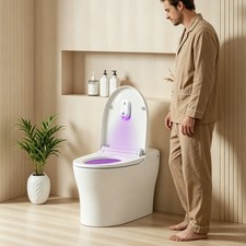 Motion Sensor Night Light For Toilet, Bathroom Toilet Night Light W/ Uv Cleaning