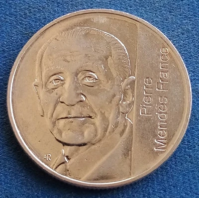 56-14) France monnaie commémorative 5 francs type Mendès France 1992 - Photo 1/2