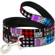 Dog Leash Plaid & Animal Skins