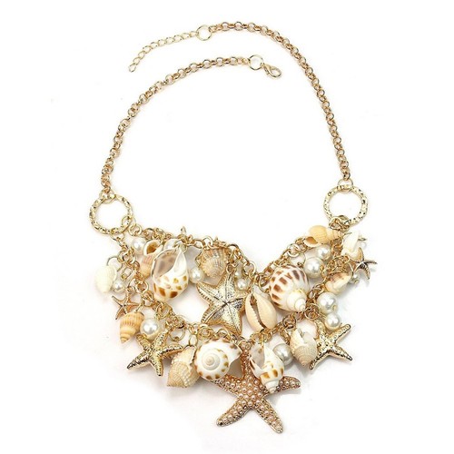 Collier Perles Coquillage Mer Du Sud Marron 8 Mm - Longueur 18 Pouces, Neuf Avec Sac Cadeau