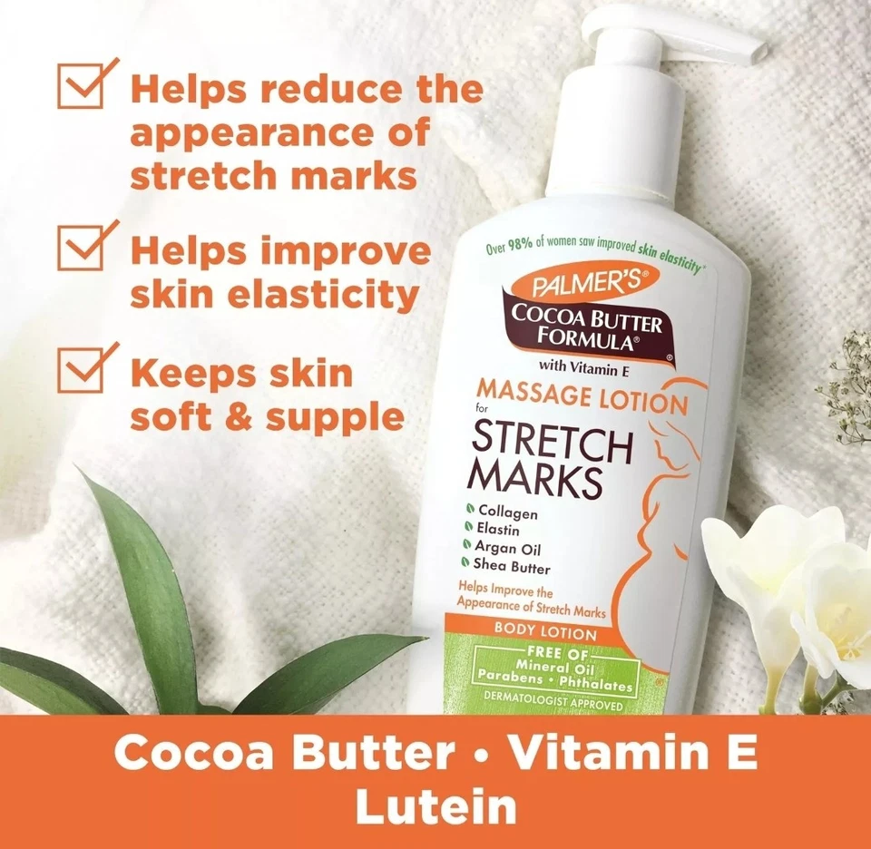 Palmer's fórmula de manteca de cacao loción de masaje para estrías, piel de embarazo Foto 2 de 4
