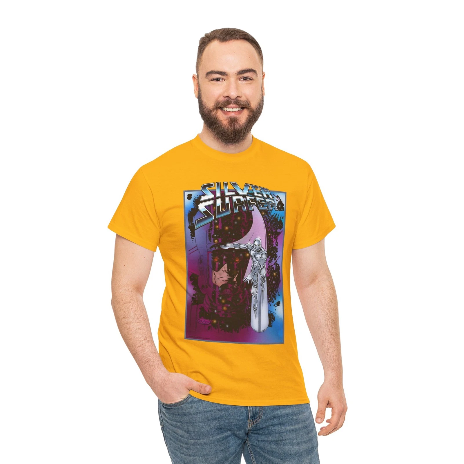 Silver Surfer & Galactus T-Shirt - John Byrne Art - Marvel Comics