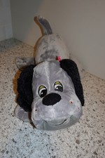 14" Pound Puppy Plush Gray with black ears