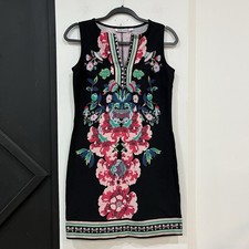 New York  Company Floral Shift Sleeveless Midi Dress Size Small
