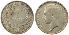 Belgium - 2 Francs 1910 - Albert I, French tekst, Silver