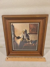 Johannes Vermeer Young Woman by window with Water Jug Framed Print 11.5 x 12.5