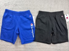 Champion Boys Youth Medium 10/12 Signature Fleece Pull on Shorts Lot of 2