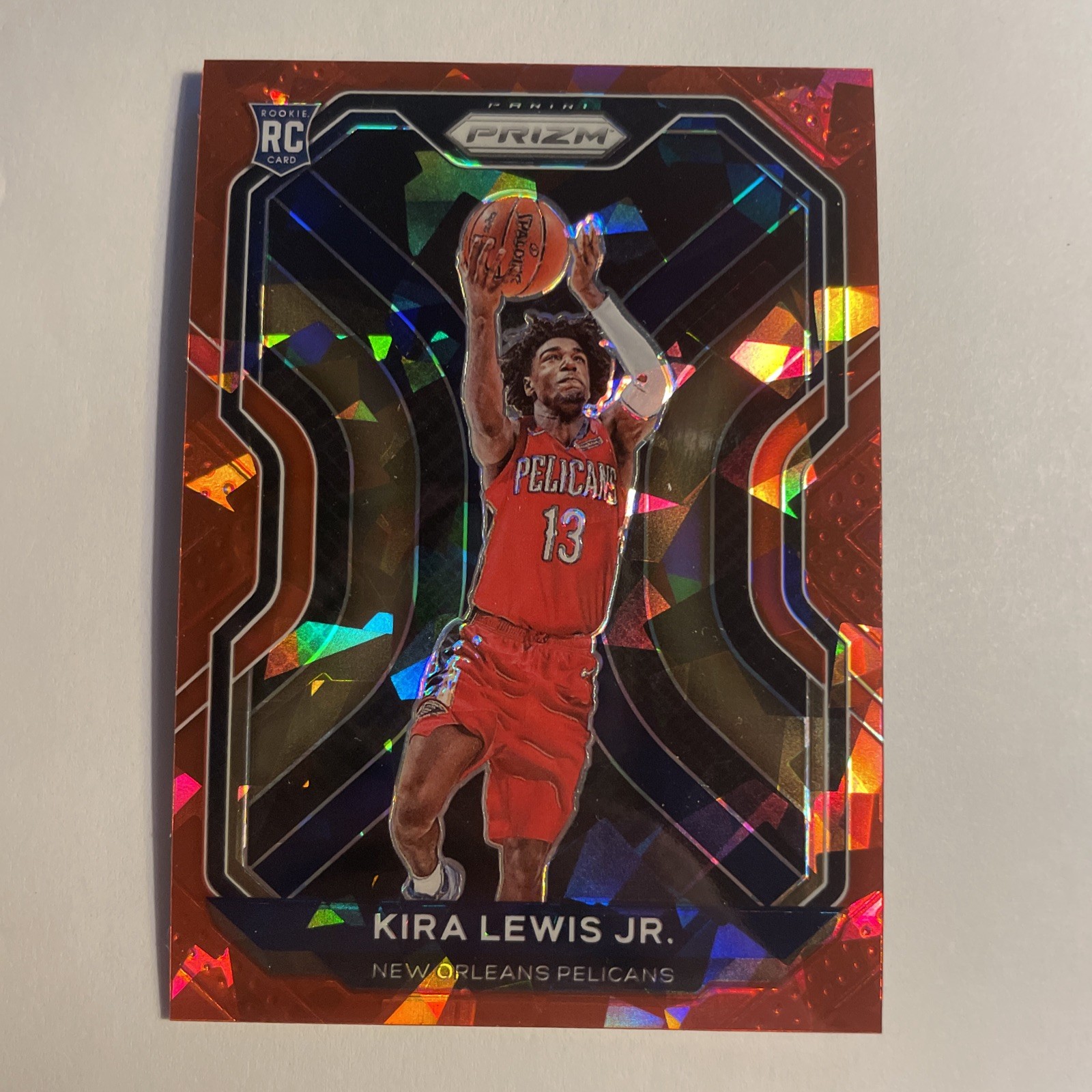 2020-21 Panini Prizm #272 Kira Lewis Jr. Red Ice Prizms Rookie card