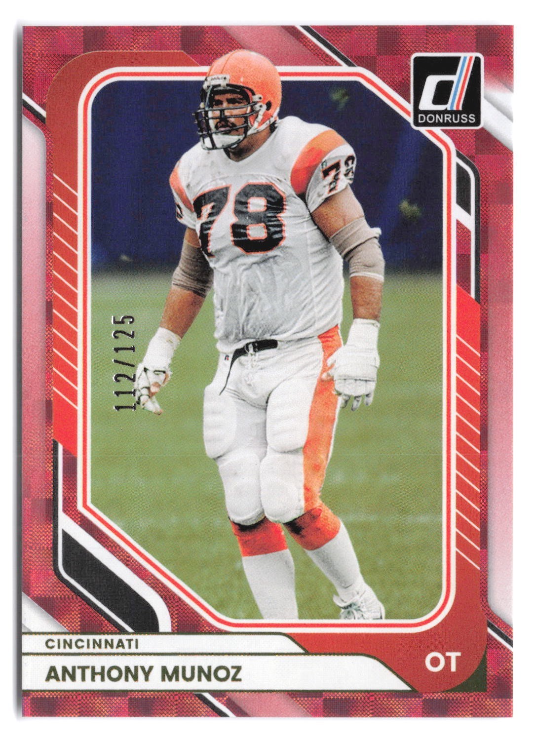 2026 Panini Donruss Anthony Munoz #159 Red Hyper /125 Cincinnati Bengals