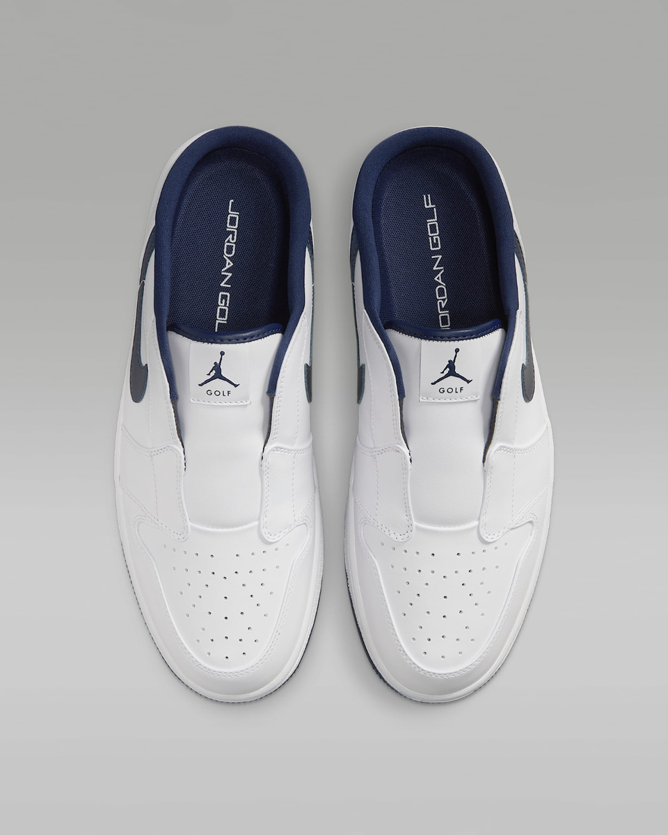 Nike Air Jordan Mule FJ1214-103 White/Midnight Navy Golf Men's