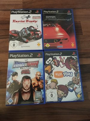 PlayStation 2 - PS2 Spiele Konvolut - Ferrari F355 Challenge, Tourist Trophy +2