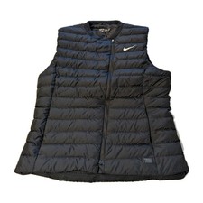 Chaleco de plumón de golf Nike para mujer M gris 700 relleno plumón de ganso protector acolchado al aire libre