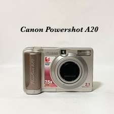 Canon Powershot A20 Digital Camera Tested Silver Compact Model Excellent