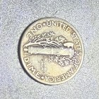 1935 Mercury Dime 90% Silver "In Cod We Trust" In Circulated Conditio Free S&H — photo 2