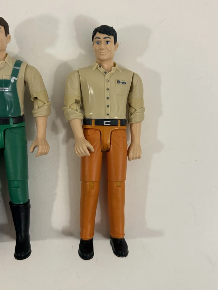 Lot of 3 Bruder BWorld Figures Gardeners Worker 4" tall - Image 3 of 4