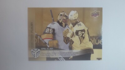 2020-21 Upper Deck Game Dated GOLD /100 Marc-Andre Fleury #39 Vegas Knights