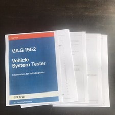 Vw Vag 1552 Audi Skoda Volkswagen Vehicle System Tester Service Training Copy