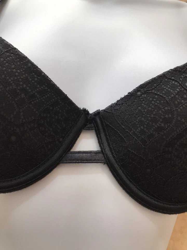 Sutiã Nicole Miller New York com aro push up tamanho 36B preto - Imagem 3 de 4