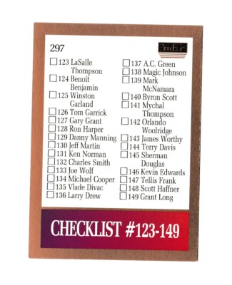 1990-91 SkyBox #297 Checklist 3 SP