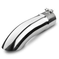 Exhaust Tip For 4 Inlet 4 Outlet 15 Long Tailpipe Polished Bolt-on Turn-down Exhaust Tip For 4 Inlet 4 Outlet 15 Long Tailpipe Polished Bolt-on Turn-down