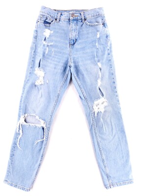 BDG Urban Outfitters Mom Jean High Rise Baggy Ripped Jeans Womens Size 26 
