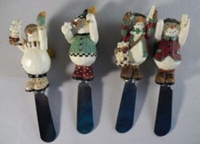 Set of 4 Winter, and Fall Cheese Spreaders