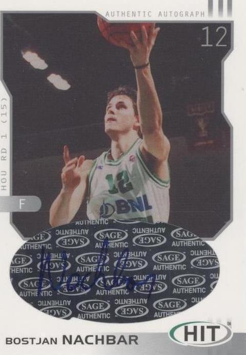 2002-03 SAGE Hit - Bostjan Nachbar #H9 Silver Autographs (AU, RC) for ...