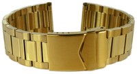 Minott Uhrenarmband 22Mm Gelbgoldfarben FaltschließE Metallband