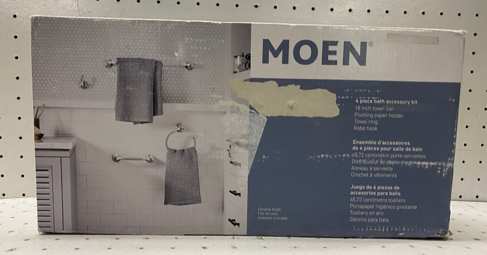 Moen Karis 4 Piece Bath Accessory Kit BH1293CH Chrome Finish eBay