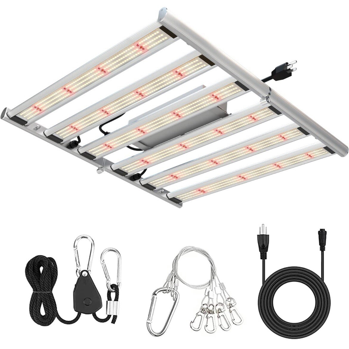 4x4 ft Dimmable 2.7 µmol/J LED Grow Lights 320W Grow Lamps For