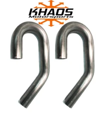 1.75" 1-3/4" 180 45 Degree Combo 304 Stainless Mandrel Bend Tubing 2 Pack SS