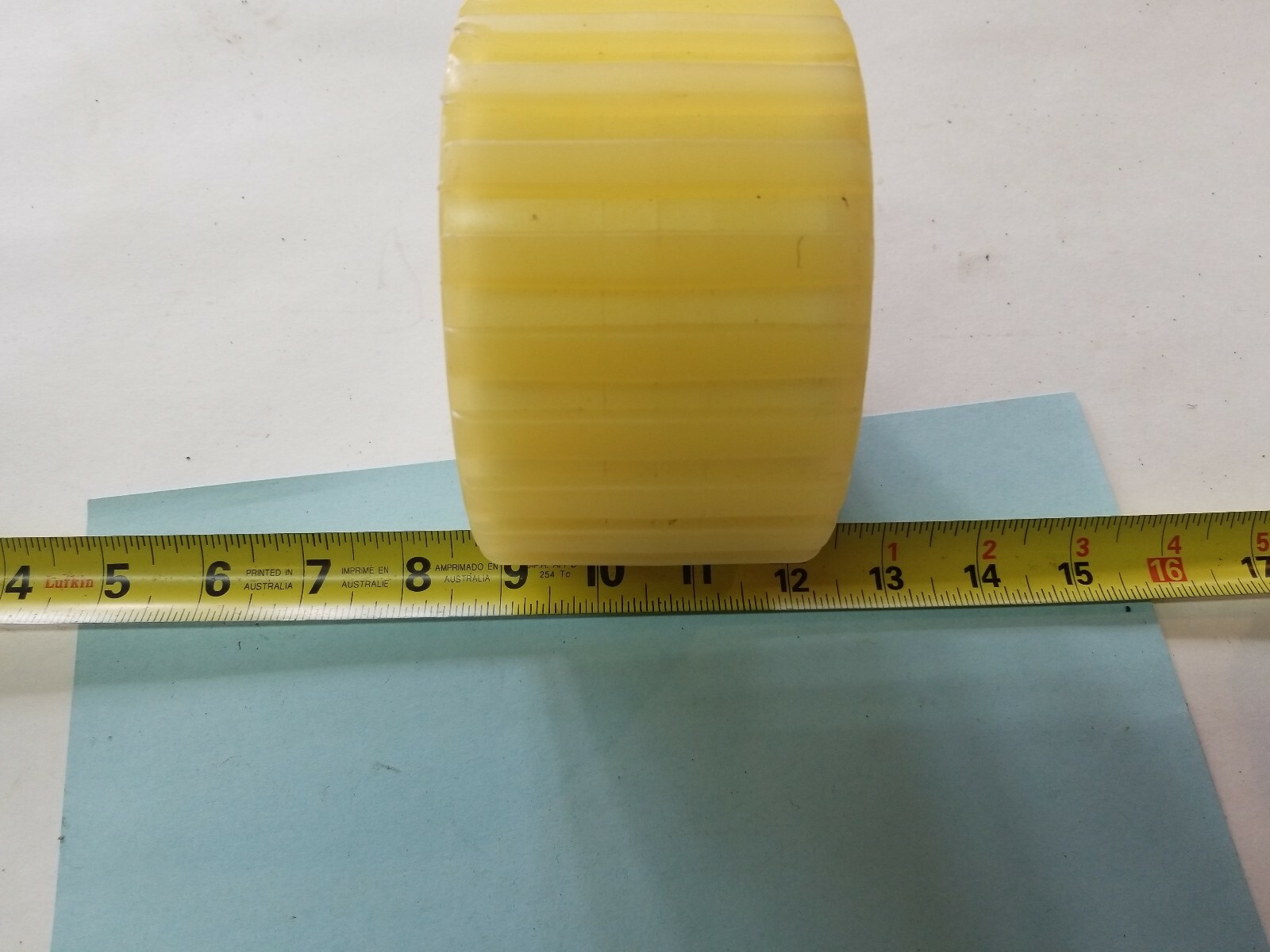 Yates 5" Yellow RIBBED WOBBLE Roller YR500YW Thermal Plastic Boat